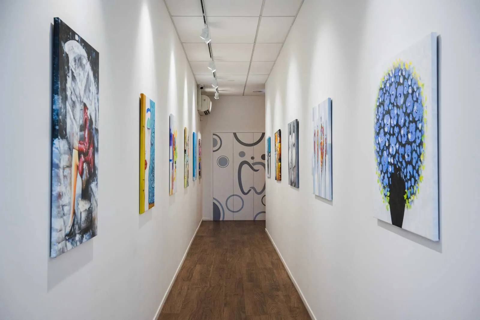 The practice's gallery corridor